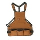 thumbnail image 1 of Bolsa para herramientas Bucket Boss para hombre, ajustable, marrón, 16 bolsillos, 1 of 7
