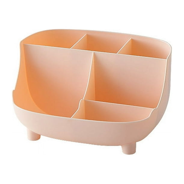6-Grid Desktop Organizer: The Perfect Desk Storage Solution for School & Office Supplies!