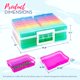 thumbnail image 5 of Caja de almacenamiento 4E's Novelty - Pack de 16 unidades multicolor transparente, 5 of 8