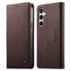 thumbnail image 1 of Funda Billetera de Cuero para [Samsung Galaxy S24 FE], Bloqueo RFID, Tarjetas y Soporte Café, 1 of 5