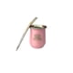thumbnail image 1 of Mate Acero Inoxidable Rosado con Bombilla El Buen Pastor, 1 of 3