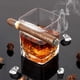 thumbnail image 4 of Vaso MortyGrove para whisky para cigarros, 350 ml, con soporte para cigarros y piedras, 4 of 7