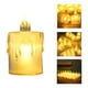 thumbnail image 1 of Pack 12 velas LED efecto llama 8 cm amarillo, 1 of 3