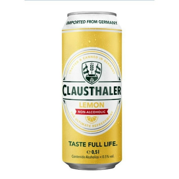 Cerveza Sin Alcohol Limón 0.5° Lata, 500 ml