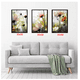 thumbnail image 2 of Cuadros Decorativos Flores Abstractas Pack X 3 Uds 35x50 Cm C/u, 2 of 2