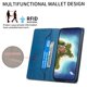 thumbnail image 3 of Funda tipo cartera con bloqueo RFID para Samsung Galaxy A26 Con tapa abatible, portatarjetas, cierre magnético, TPU y soporte Azul, 3 of 6