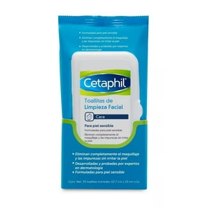 Cetaphil - Toallitas Desmaquillantes Limpieza Facial X 25