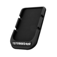 Bothyi - Alfombrilla Antideslizante Genérica Para Salpicadero De Coche, Soporte Estable Para Teléfono Y Llaves, Color Negro