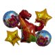 thumbnail image 1 of Set Cumpleaños 5 Globos Dinosaurio Globos Feliz Cumpleaños, 1 of 3