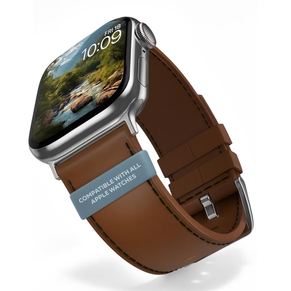 Correa de cuero MobyFox para Apple Watch, marrón