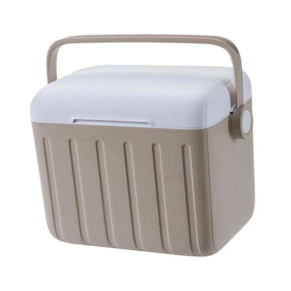Nevera térmica, contenedor de almacenamiento, versátil caja de refrigeración y conservación del calor, para envío de alimentos y parrillas domésticas. Café con crema