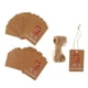 thumbnail image 4 of 100 unids papel kraft feliz navidad regalo etiqueta etiqueta navidad colgando decoración muleta, 4 of 5