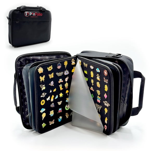 Bolsa expositora PinFolio Pro grande para 1000 alfileres esmaltados de 2,54 cm