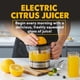 thumbnail image 3 of Exprimidor eléctrico de cítricos Elite Gourmet ETS623 700 ml negro/acero, 3 of 8