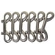 thumbnail image 1 of Paquete De 6 Pernos De Doble Extremo Con Gancho A Presión, Llavero De Aleación De Zinc, 1 of 5