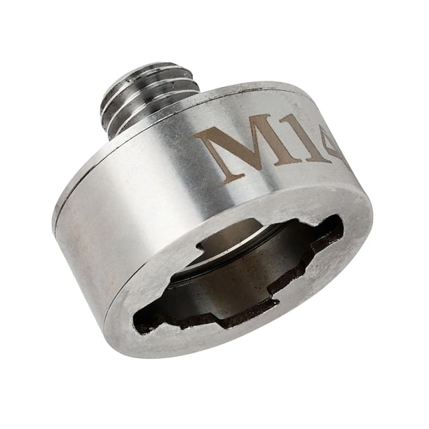 x Adaptador de bloqueo Rosca M14 Fácil instalación Adaptador de amoladora de acero al carbono Bloqueo de amoladora para almohadillas de pulido