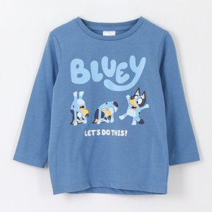 Polera Manga Larga Niña Lets Do This Azul Bluey