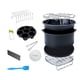 thumbnail image 2 of 12pcs / Set 8 "Air Fryer Accessories 4.2QT-6.8QT Brochetas Rack Paquete De Papeles Para Hornear 1, 2 of 5