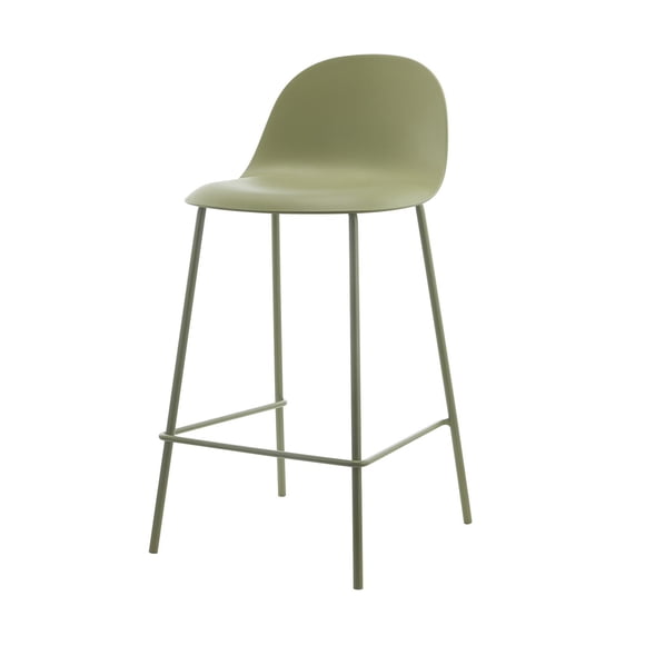 Piso Taburete Silla alta bar cocina Eira 65cm Verde