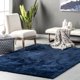 thumbnail image 1 of Alfombra de área nuLOOM Loni Navy 152 cm x 244 cm Lavable, 1 of 6