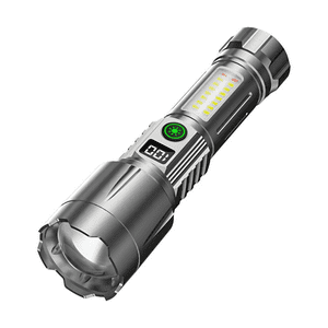 Genérico - Linterna Led Recargable Zoom Retráctil + Powerbank Portátil