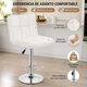 thumbnail image 4 of Taburete silla Piso giratorio Bar 2 Unidades Cuero Blanco respaldo, 4 of 9