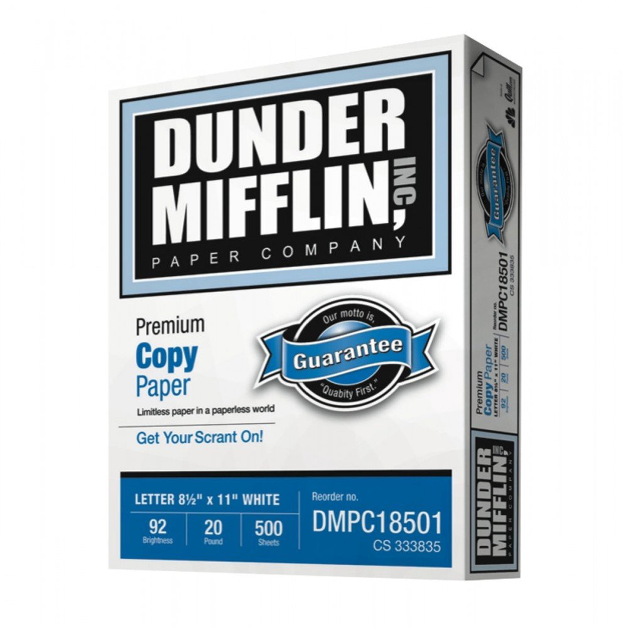 Resma De Papel The Office Dunder Mifflin, 500 Hojas, Color Blanco