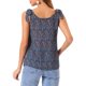 thumbnail image 3 of INSPIRE CHIC Blusa Floral de Verano para Mujer con Decoración de Lazo Casual Tops sin Mangas S Azul Oscuro-Paisley, 3 of 6