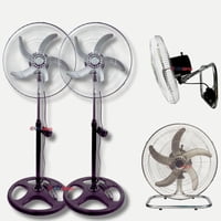 Line - Pack 2 Ventilador 3 En 1 Alta Potencia 18"" Hogar Y Oficina