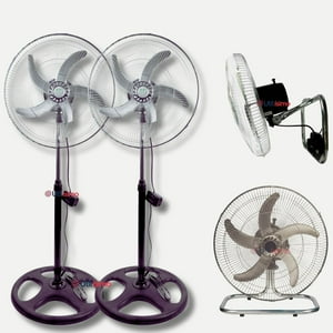 Line - Pack 2 Ventilador 3 En 1 Alta Potencia 18"" Hogar Y Oficina