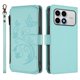 thumbnail image 2 of Funda Cartera Mariposa para [Xiaomi Poco F8 Pro] con Soporte y Cremallera Verde menta, 2 of 6