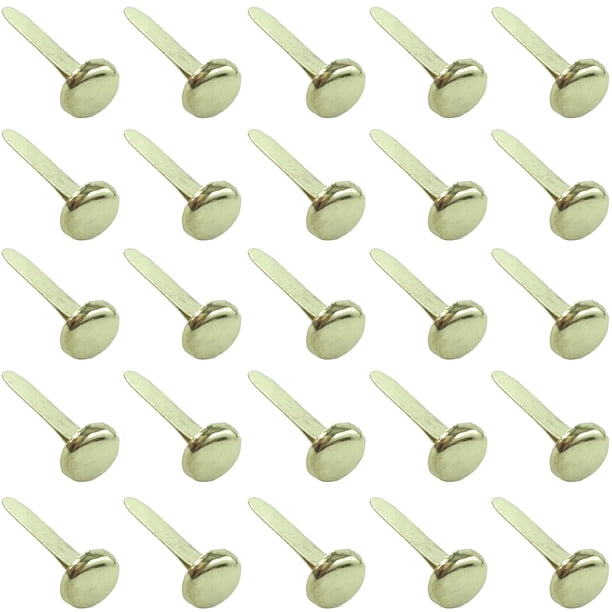 Sujetadores de papel Clipco, tamaño mediano, 3/4 pulgadas, chapados en latón, paquete de 100