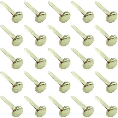 Sujetadores De Papel Clipco, Tamaño Mediano, 3/4 Pulgadas, Chapados En Latón, Paquete De 100