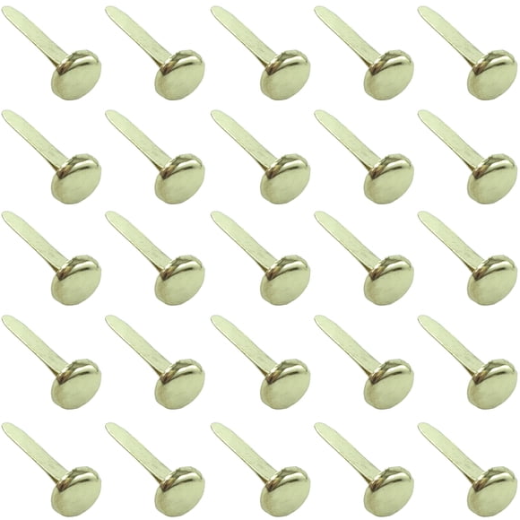 Sujetadores de papel Clipco, tamaño mediano, 3/4 pulgadas, chapados en latón, paquete de 100