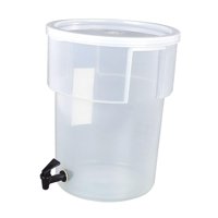 Magideal - Dispensador De Bebidas Heladas, Recipiente Para Bebidas Frías Con Tapa, Cubo De Tetera De Fruta Transparente, Jarra De Agua Para Jugo Para Reunión De 22L