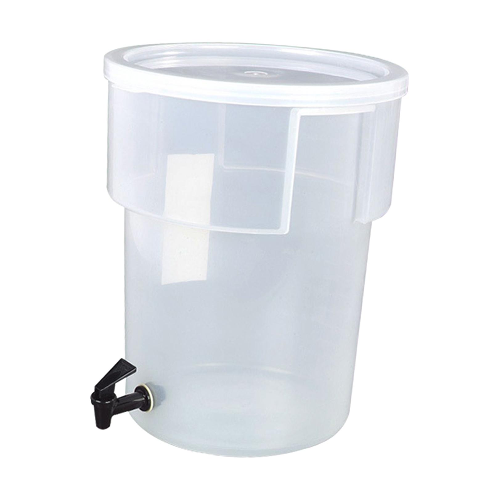 Magideal - Dispensador De Bebidas Heladas, Recipiente Para Bebidas Frías Con Tapa, Cubo De Tetera De Fruta Transparente, Jarra De Agua Para Jugo Para Reunión De 22L