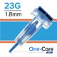 thumbnail image 2 of Lancetas ONE-CARE 23G x 1,8 mm 100/unidad con botón pulsador, 2 of 9