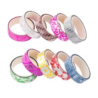 Magideal - 10 Uds. Cintas Para El Día De San Valentín Decoración Estética Cinta Para Envolver De 6,6 Pies Cinta Adhesiva Con Purpurina Para Envolver Regalos De Mezclado