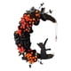 thumbnail image 4 of Cat Wreath Halloween Pascua Decoración Para El Hogar Puerta Exterior Pared Puerta Primavera, 4 of 5