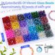 thumbnail image 3 of Cuentas de Vidrio XSEINO 6 mm 1200 Piezas Colores Florales, 3 of 3