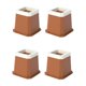 thumbnail image 4 of Elevadores De Muebles Elevadores De Cama Antideslizantes Para Mesa De Sofá Cama Trapezoidal Marrón, 4 of 5