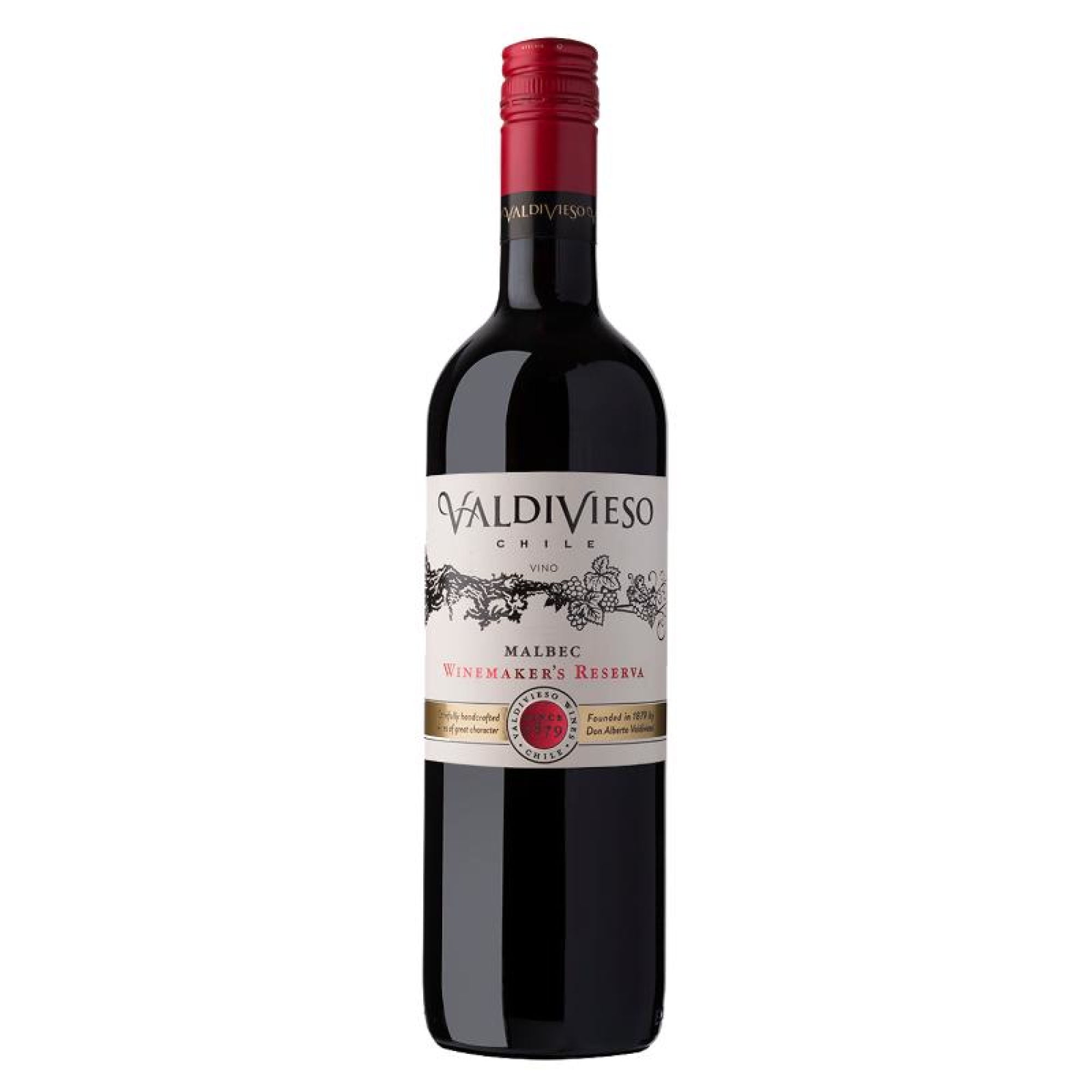 Vino Tinto Malbec Winemakers Reserva 13.5° Botella 750 ml Valdivieso