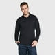 thumbnail image 4 of Polera Ml Hombre Waffle negro 2XL, 4 of 4