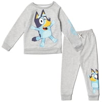Conjunto De Ropa Bluey Toddler Boys De Forro Polar Y Pantalones 5T Gris