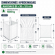 thumbnail image 5 of Maxisaco Eoland 1500 Kg Polipropileno 90x90x120cm Resistente Carga Materiales Construcción Vacío Escombro Limpieza Desechos, 5 of 5