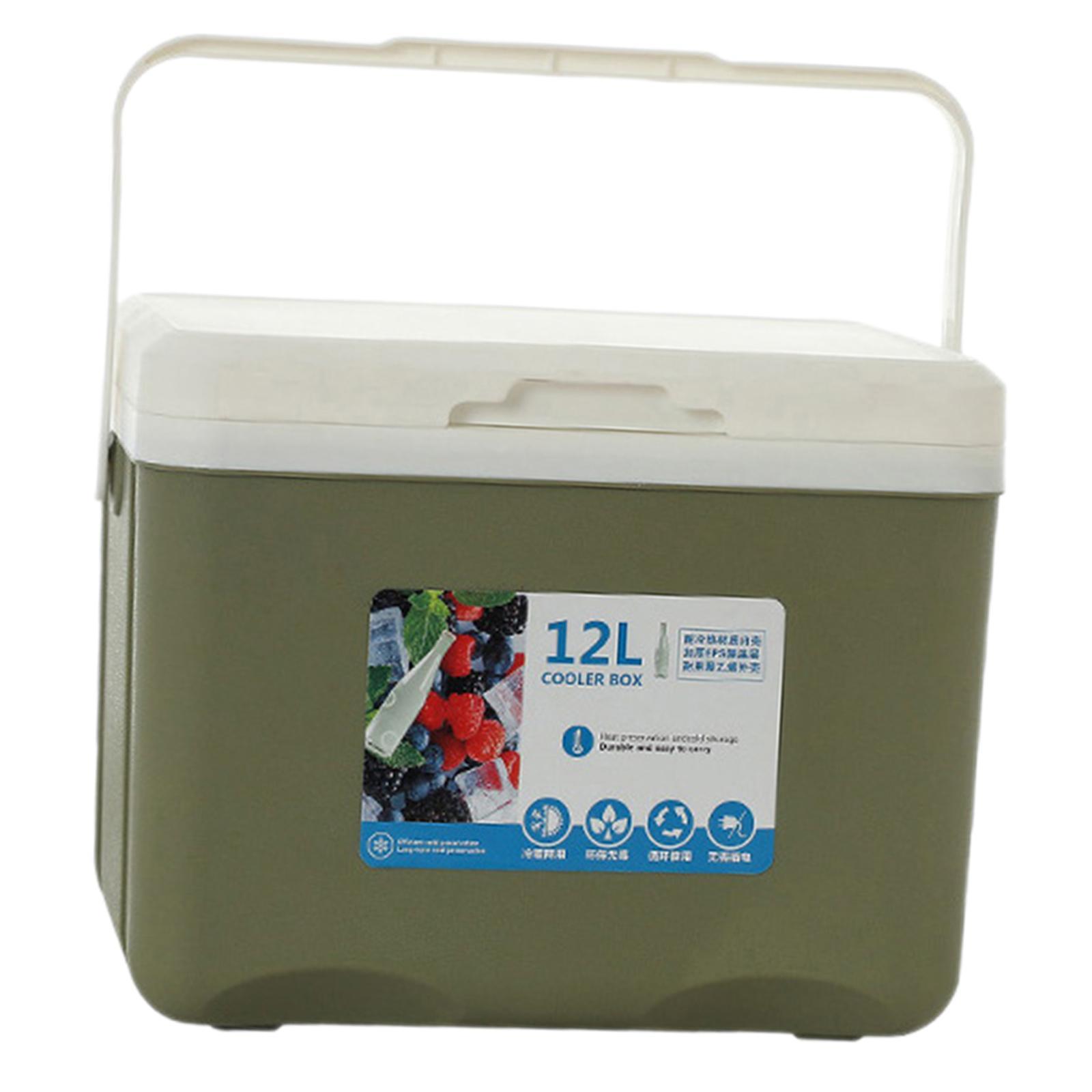 Magideal - Caja Refrigeradora Aislada Portátil, Congelador De Pecho De Hielo, Refrigerador De Preservación De Frío/Calor Para Puesto De Picnic, Camping, Barbacoa Verde