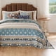 thumbnail image 4 of Juego de ropa de cama Greenland Home Thalia acolchado Jumbo Queen Blue, 4 of 7