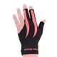 thumbnail image 3 of Mano izquierda Pool Cue Snooker Guante Deporte amigable con la piel para aficionados Profesionales Hecho de tela elástica Pulsera de ajuste ajustable , Rosa negro, 3 of 5