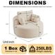 thumbnail image 1 of 50"L Corduroy Sponge single sofa,No Assembly Required,Fluffy Modern Sleeper Chair for Living room, Bedroom, Lounge and Projection Room(Not a swivel chair.), 1 of 3