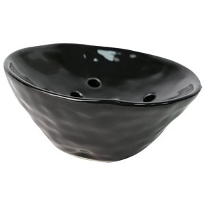 Magideal - Arreglo Floral Tazón Dispositivos De Soporte Floral Adorno Multipropósito Cerámica Flor Creativa Rana Florero Con Agujeros Para Jardín Boda Cumpleaños Negro